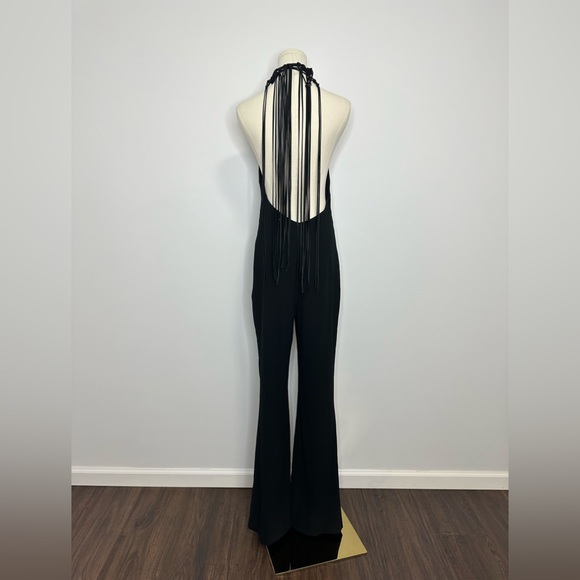 Galvan London Black Halter Neck Jumpsuit - Picture 5 of 12